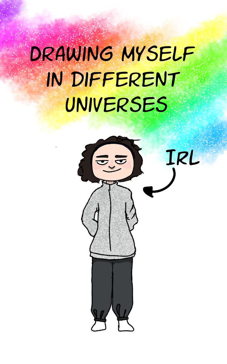 bbelcz's tweet photo. Hi! I was boring so I decided to draw myself in different universes! 
You wanna do it too? I'll be waiting! 

#drawingmyselfindifferentuniverses #arte #artist https://t.co/sIhD964WcV