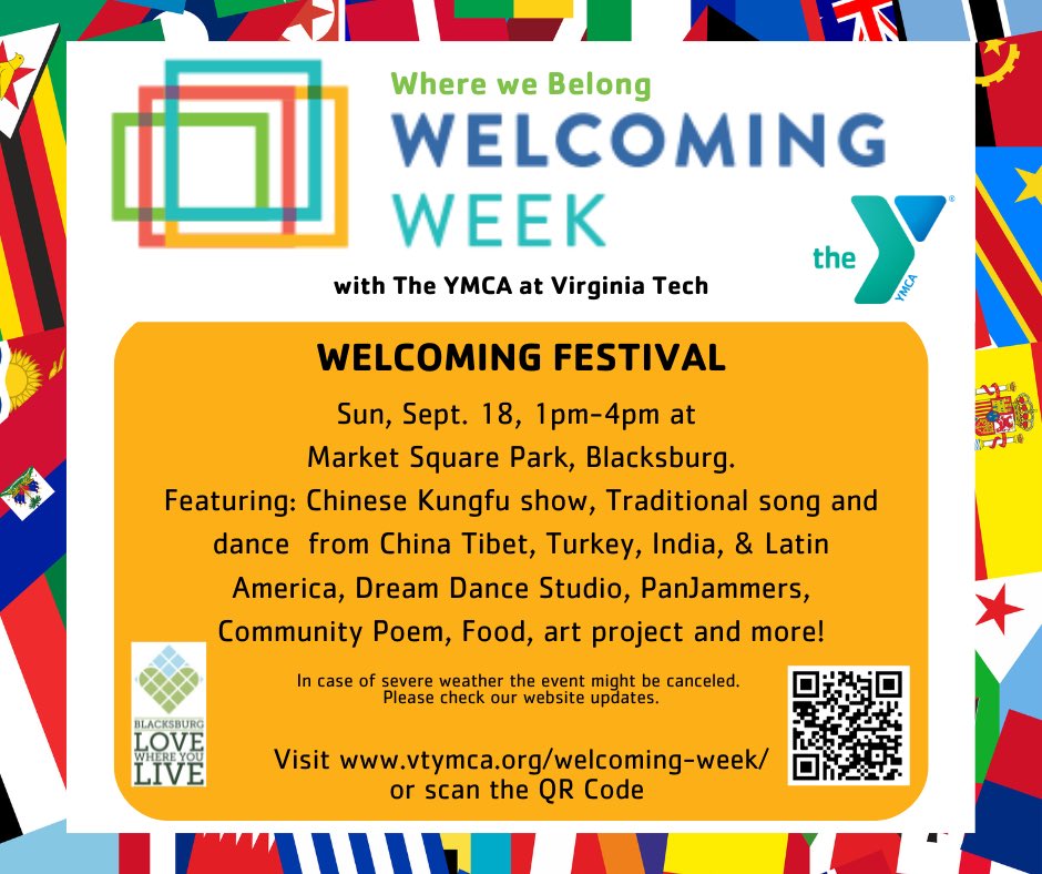 The Welcoming Festival is Sunday! Hope you’ll come out for the festivities! We’ll have a short set with a smaller group.