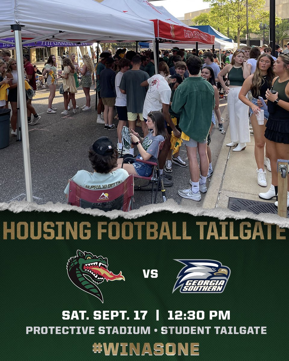UABHousing's tweet photo. Hey Blazers! Student Housing and Residence Life is having a tailgate for the game on Saturday against Georgia Southern. Be sure to stop by to grab some food before you cheer the Blazers on to victory! Be sure to look for the Student Housing tents in the student tailgate area https://t.co/lpTXZmtMS6