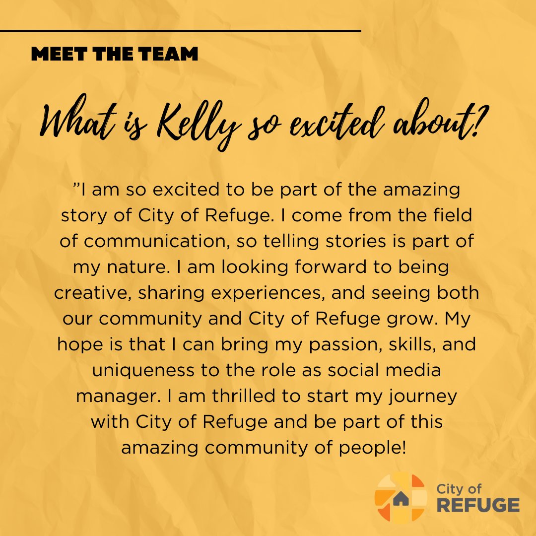 Meet the newest member of our #team! 👋 We are excited to introduce Kelly Adams, our new social media manager. She is excited to help tell the #stories and experiences of #refugees in our wonderful community.

Welcome, Kelly! 👏