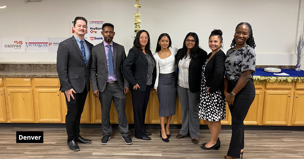 GoodwillofCO's tweet photo. Congratulations to both our Denver and Colorado Springs @BankWorksOrg graduates! We are so proud of all you've accomplished! 💙 Our next session begins soon! To request an application: https://t.co/19lJeHyoRi #BankWorks #bankingcareer #bankjobs #powerofwork #careertraining https://t.co/6pQbb8PfDj