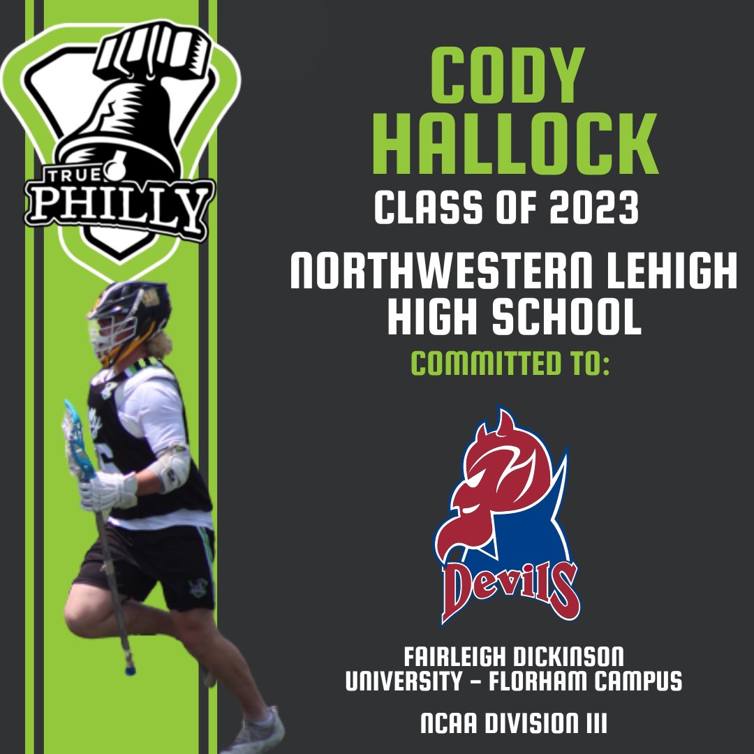 tl_philly's tweet photo. Congratulations to True Philly 2023 & Northwestern Lehigh HS middie Cody Hallock on his recent commitment to Fairleigh Dickinson-Florham! Great job, Cody!
#TrueOn2 #TruePhilly https://t.co/iKeFwKkUHK