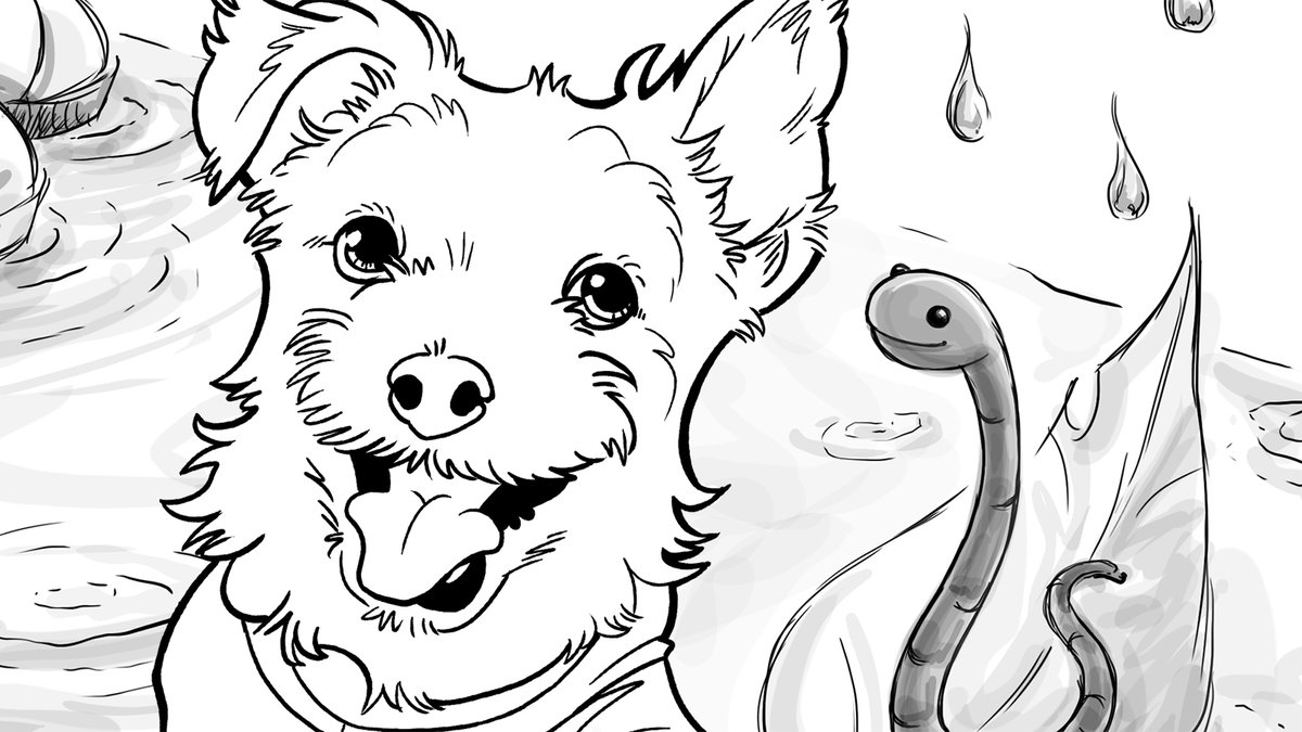 #NationalColoringDay! @BarkAndreFurry and his furend 'Worm' want to share a poem about kindness. Share this link with YOUR friends, and upload pics of your artwork with the hashtag #AStrongerFamilyTogether 
💜
Visit bit.ly/3U5Vdxr to download and color.