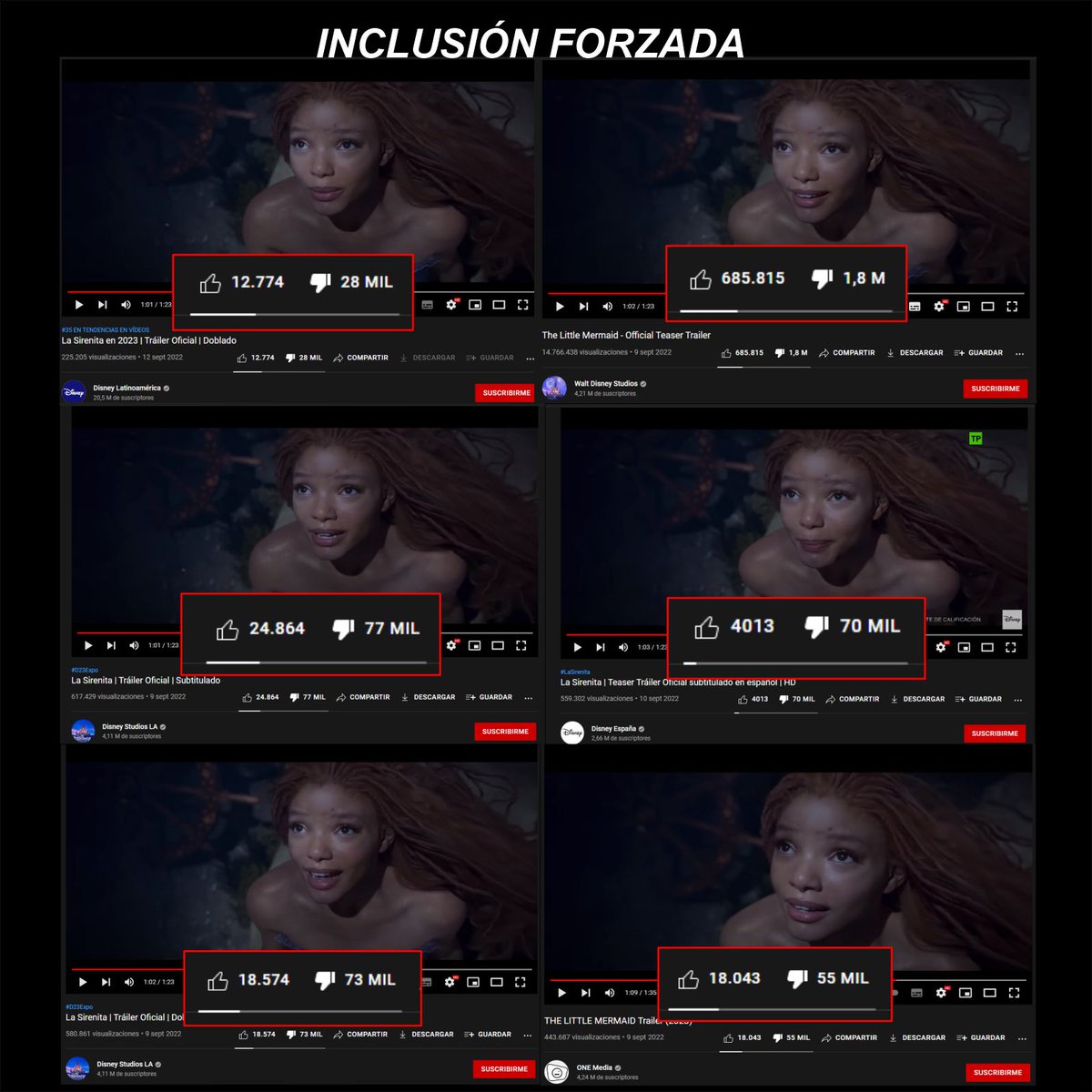 Alann_Design's tweet photo. Dejaré esto por aquí #InclusionForzada #NotMyMermaid #NotMyAriel https://t.co/7hgHzZhQgC