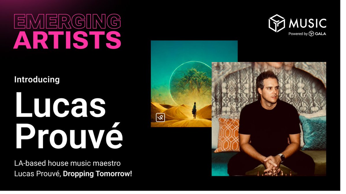 Gala Music is proud to present one of LA’s newest electronic artists, <a href="/LucasProuve/">Lucas Prouvé</a>. Check his laid back house groove debuting tomorrow! galamusic.com