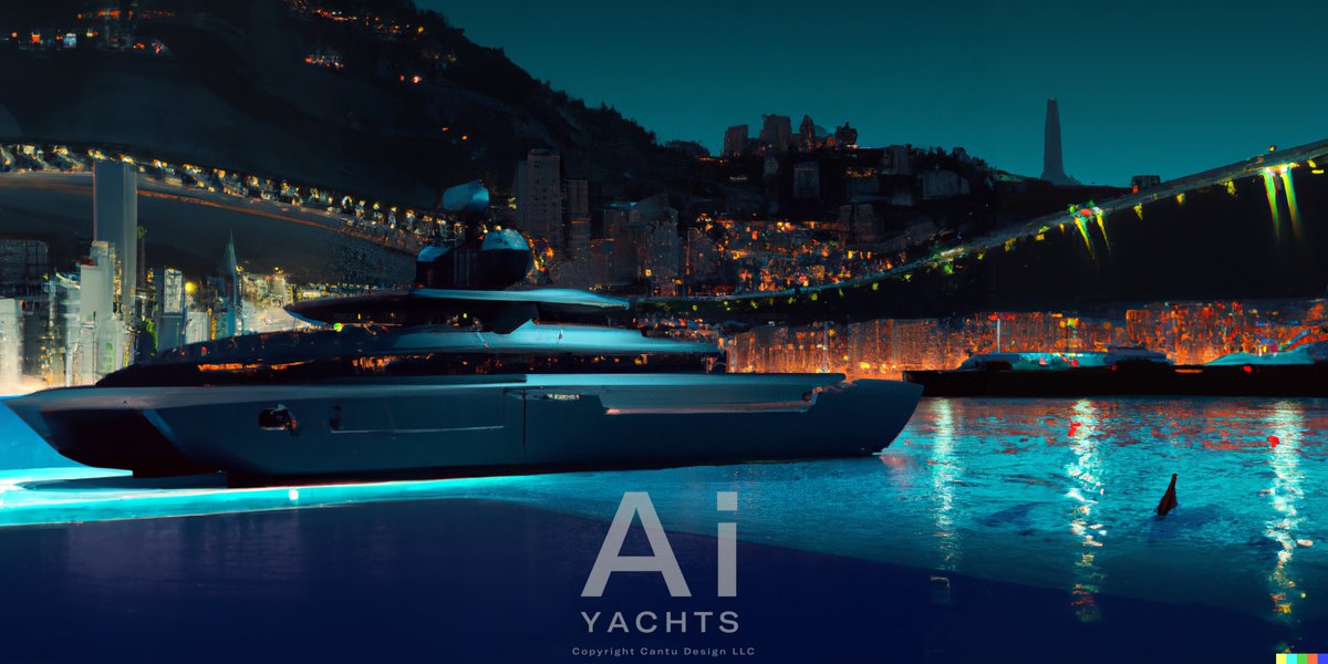 aiyachts's tweet photo. AI Yachts Design Series 01: Design 49.

https://t.co/0Avriovlov

#artificialintelligence #aidesign #humanvsmachine #cantudesign #computerdesign #dalle #openai #Discord #instantdesign #computergenerated #yachtdesign #superyachts #designinspiration #motoryacht #aiyachts #yacht https://t.co/YvkvXduUMW