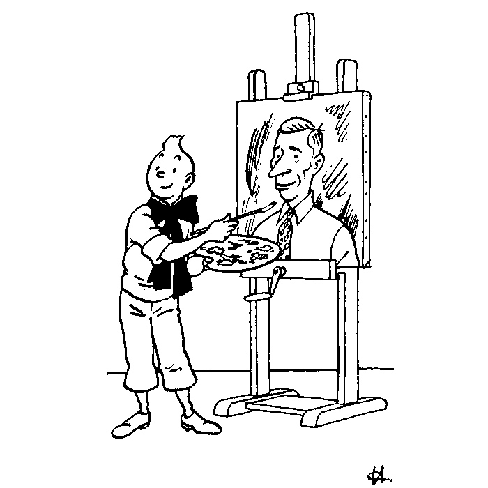 Getting up to some art with Tintin and our iconic, masterful Hergé 🖌️🎨👨‍🎨

#tintindailyadventures #tintinreporter #tintinmania #tintinadventures #tintinfanart #hergé #herge #moulinsart #sausalitoferry #sausalito #art #history #georgesremi #painting #artist #painter #dailyart