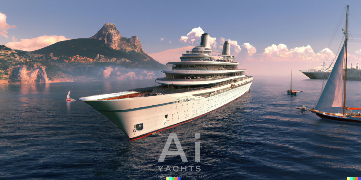 aiyachts's tweet photo. AI Yachts Design Series 01: Design 45.

https://t.co/0AvriodJZV

#artificialintelligence #aidesign #humanvsmachine #cantudesign #computerdesign #dalle #openai #Discord #instantdesign #computergenerated #yachtdesign #superyachts #designinspiration #motoryacht #aiyachts #yacht https://t.co/ZqGr8L2zHL