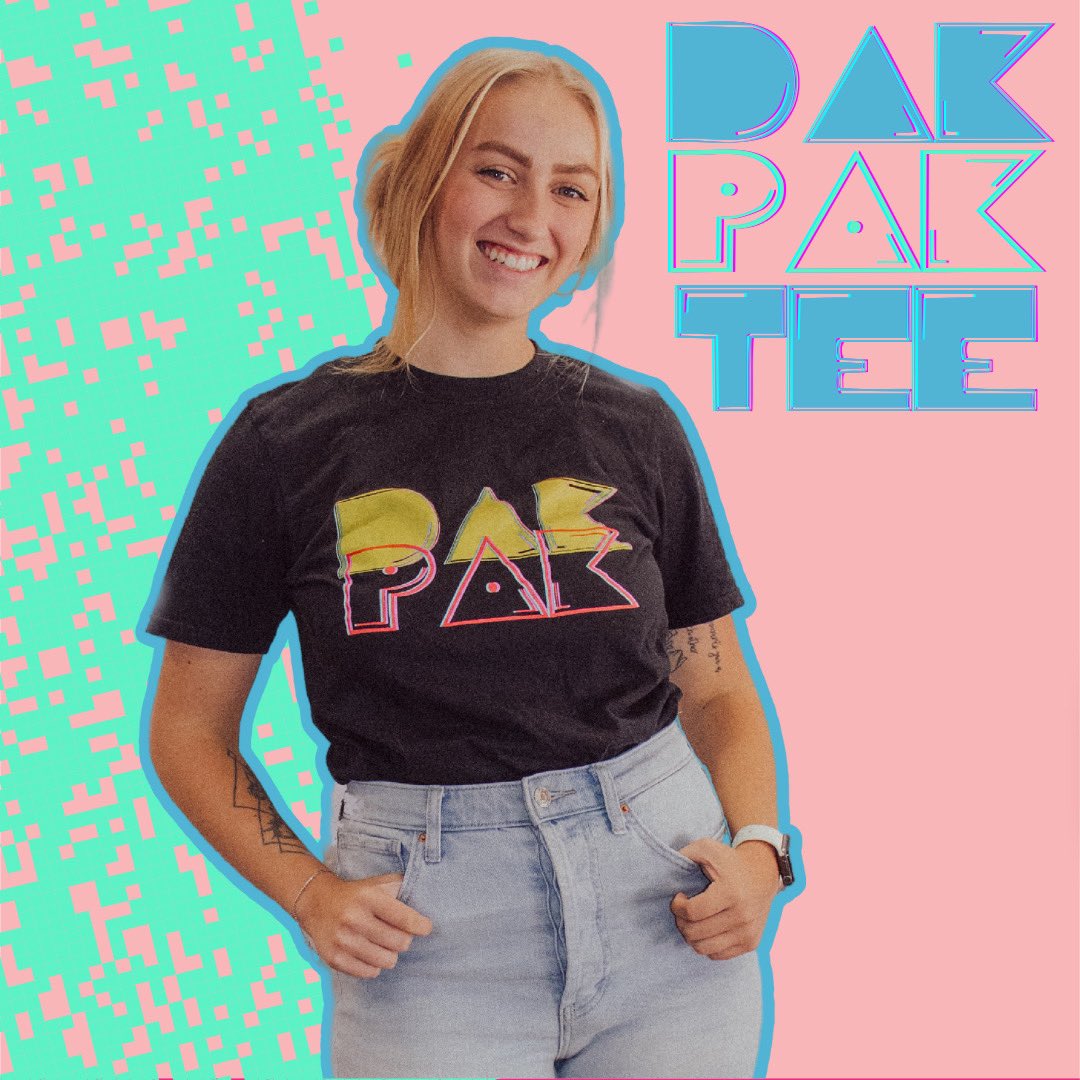 daktvproduction's tweet photo. Join the Pak or at least dress like one! Check out our Pac-Man inspired graphic tee at https://t.co/sEgQfrKrfL!
#dakjam #merch #streetstyle #dakpak #pacman #retroinspired #retrofashion #gameraesthetic https://t.co/mSq8Q904fZ
