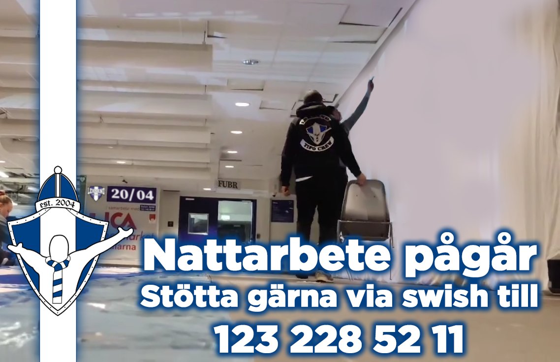 SKA NI GÅ HEM NU?

- Nej!

Vi målar vidare. Du som inte hjälper till med pensel i näven kan istället stötta genom att swisha en slant till

123 228 52 11

#leksandsif