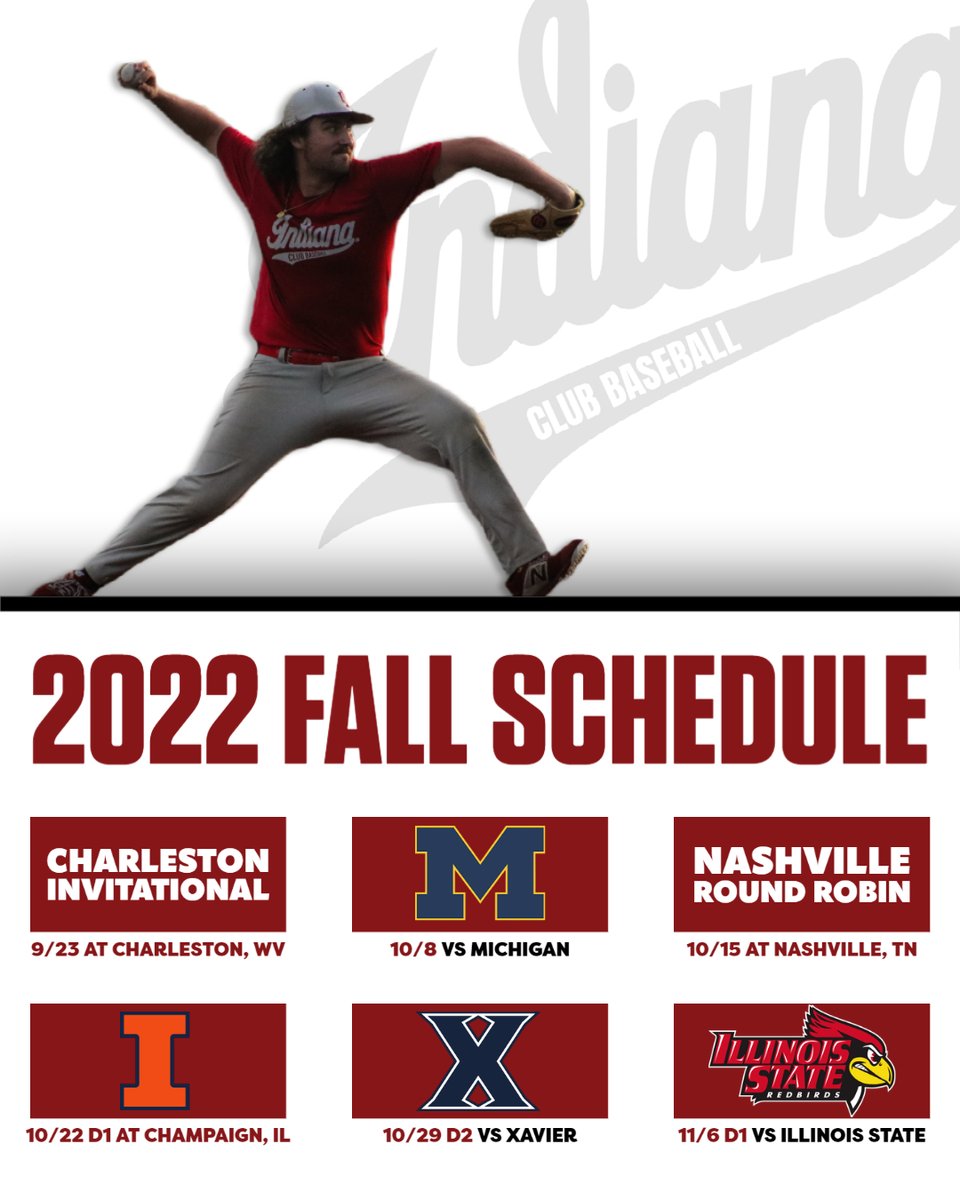 2022-2023 Season Fall Schedule! Stay tuned for updates as we countdown the days till our first games!