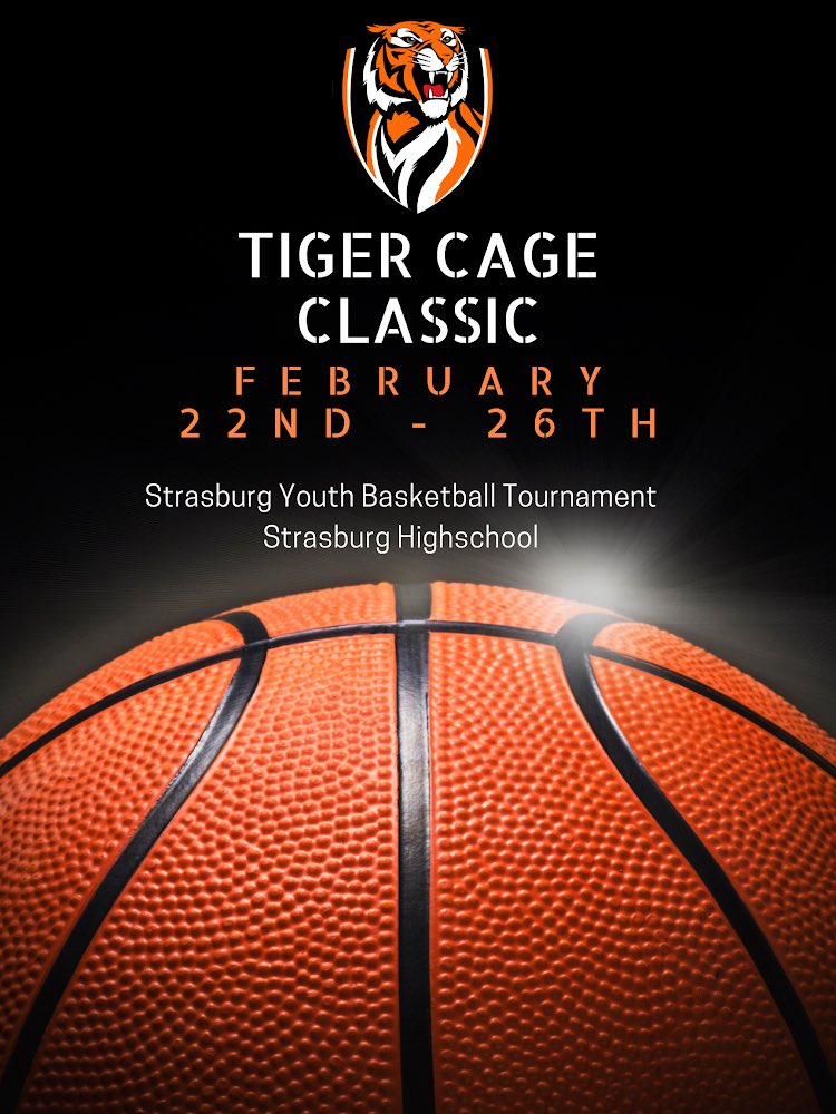 strasburghoops's tweet photo. Tiger Cage Classic is back!
Save the the date for our youth basketball tournament. 
For questions please email:
Ron.Miller@strasburgtigers.org https://t.co/YhuAMLPChf