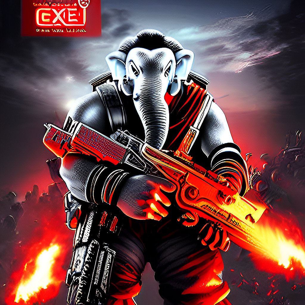 HinduAIArt's tweet photo. Gears of War Ganesha. #AIArtwork #stabledifussion  #Hindu https://t.co/WxwLaU89By