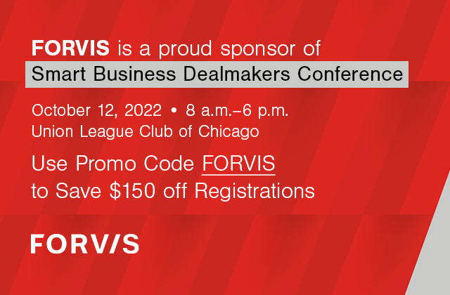 yoopercpa's tweet photo. Come see our professionals at @FORVIS during the Smart Business Dealmakers Conference in Chicago this October! Join us for networking, educational insights, and more. See details here: https://t.co/R5tmJTu0kJ https://t.co/fFxokXi4u7