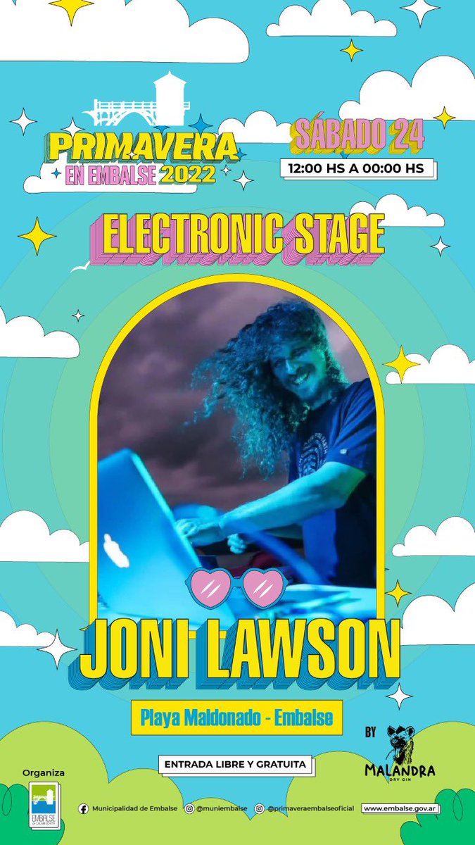 Esa es mi cara de felicidad saber que voy a poner música para ustedes en la primavera de embalse ❤️❤️❤️❤️
Los amo !!!!!
<a href="/MuniEmbalse/">MunicipalidadEmbalse</a> 
Nos vemos gente querida