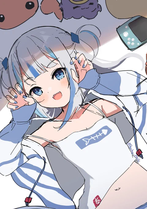 Comfy shark girl rkgk~ gaaaoooo~   #gawrt // #gawrgura  