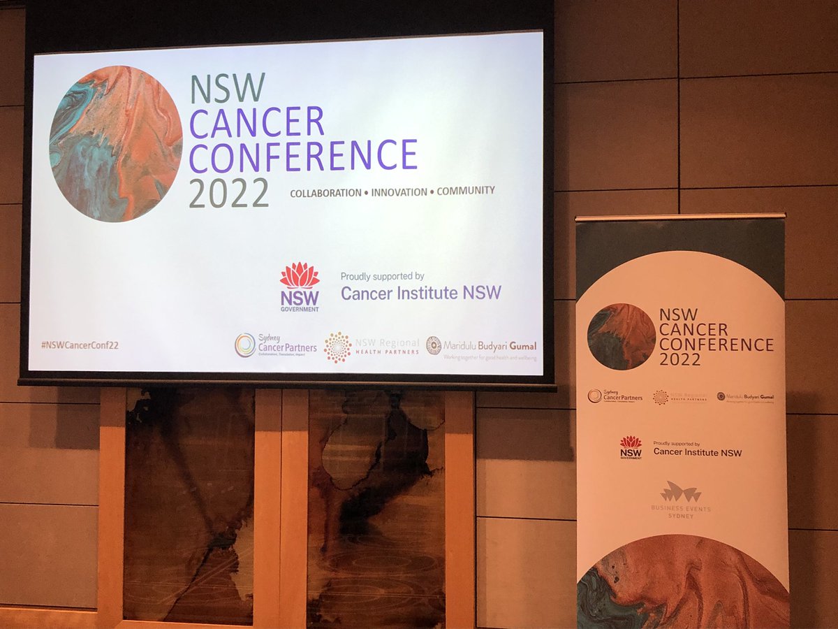 The big day has arrived. Welcome to all our delegates. So great to see everyone this morning. #NSWCancerConf22.