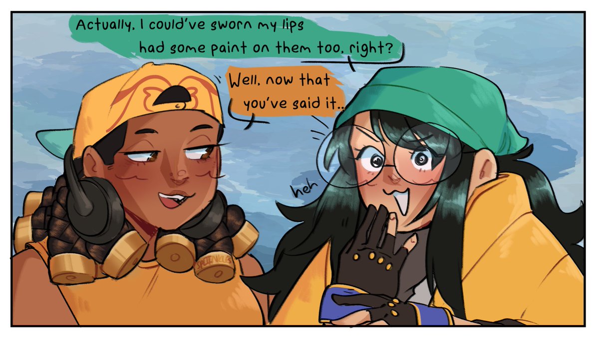 Spliinkles's tweet photo. Girlfriends flirting, girlfriends winning. They're just that good. | #Valorant #valorantart #nanobomb https://t.co/ODLcBaMzv8