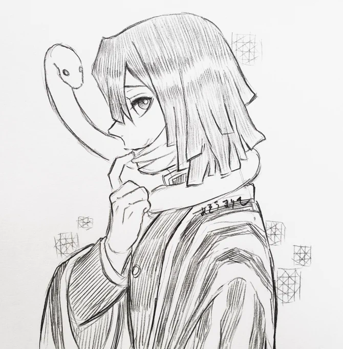 🐍さんお誕生日おめでとうございます!!!!!
お祝いまんがもどき描こうとしたら時間なくてとりあえず🐍さん描きました( ';゜;∀;゜;)
今夜、これより雑な絵があぷされると思われます(^◇^)💦💦 
