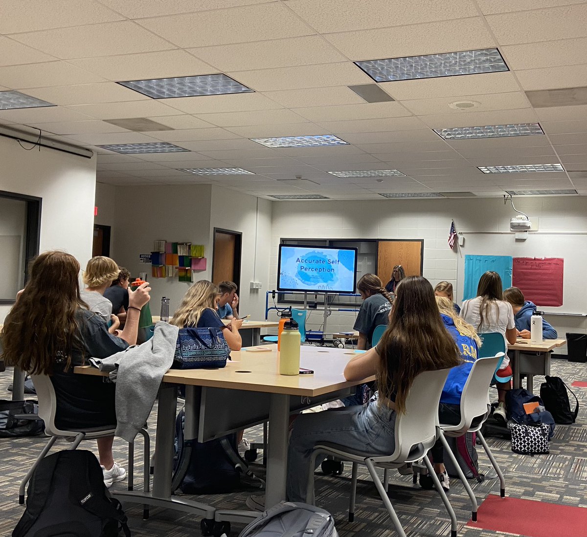 JillVanWoerkom's tweet photo. Had the opportunity to spend time in a HS Advisory today where the focus was on Social Emotional Learning! #selcompetencies #zoomout #dcgexcellence https://t.co/OW1i5XcrCL