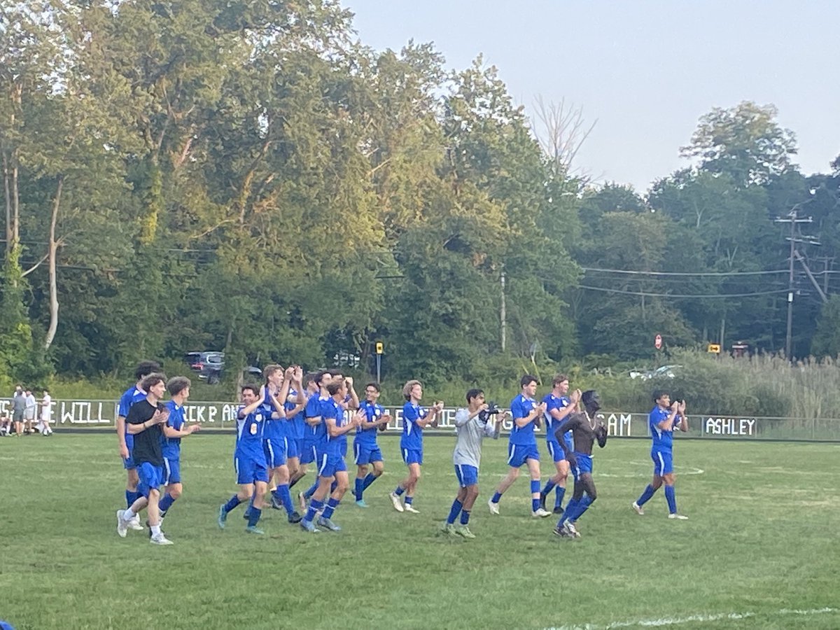 NS_Tigers's tweet photo. North Salem WINS 3-1 vs Croton! Sean Randall’s first goal as a 9th grader. Senior Alex Zoubok scores 2. 👍🏻⚽️Congrats boys! https://t.co/ECA1wuPFn4