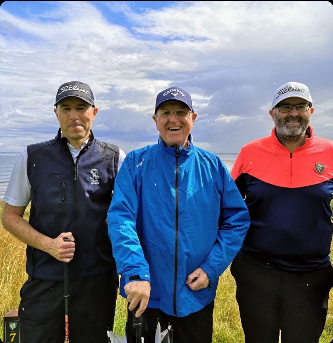 GraemeMcIntyre's tweet photo. Last Saturday we lost a legend. A lifelong Jambo, 500 Club member and former season ticket holder.  An all round sportsman in his younger days but extremely gifted cack-handed golfer.
Most of all, a top dad. 
Till we meet again for another fourball, miss you Butch 🏌‍♂️⛳️💔 https://t.co/Gh2BhfeIJn