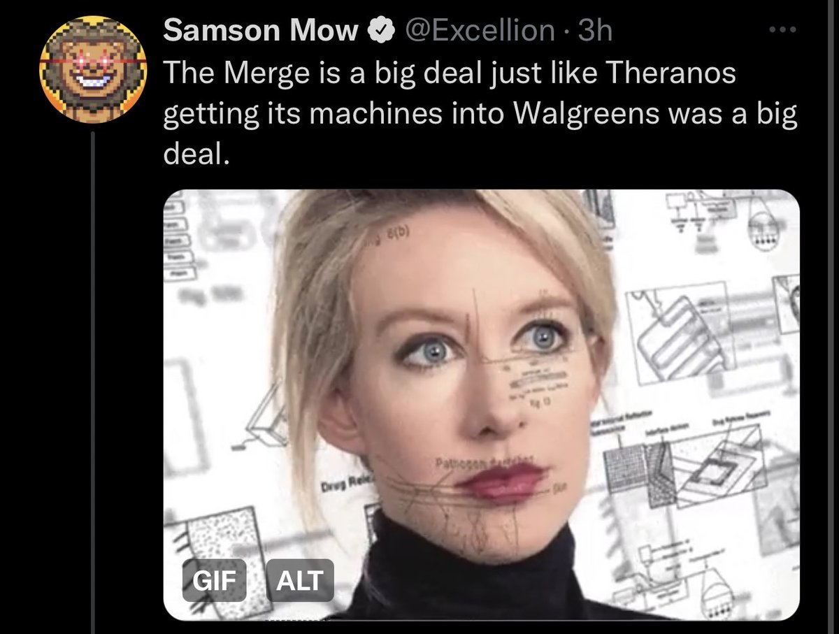 udiWertheimer's tweet photo. my brother in christ you went on stage with an actual dictator and announced a billion dollars sci-fi volcano city how dare you tweet about theranos lmaoooo https://t.co/eSSG361seI