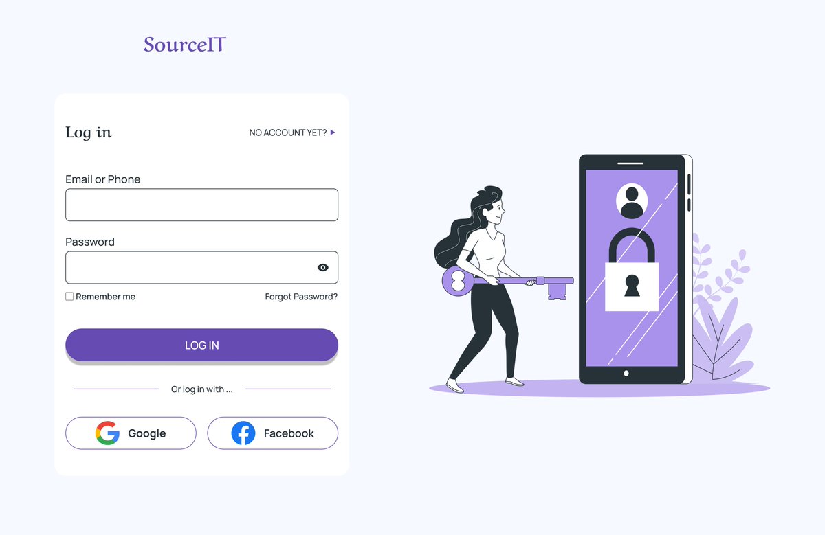 tiana_baz's tweet image. #I4G30DaysOfDesign 🚀
#I4GDesignChallenge @Ingressive4Good 

Day 27🥴

Focus: Authentication page (SourceIT)

Mobile and Desktop versions.

Tool Used: Figma