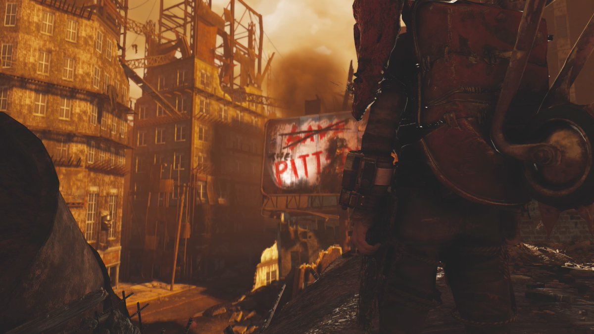 Da_Cavelord's tweet photo. Rivalling that of Muspelheim this "Pitt" a land of smog and Fire, embroiled in a vicious war.
The Painted one walked under amber skies, cutting down those under both banners.
His purpose there, unknown to all but those above, and those below. https://t.co/HUfYtkncc6