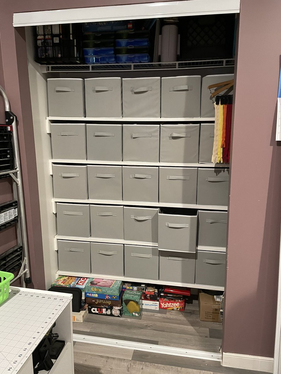 Thank you so much to <a href="/StrayLiotta/">Stray Liotta, Hey Spots!</a> for turning my craft room closet into fabric/supply storage heaven ❤️😍🫠🌹 I love you and am so eternally grateful for you 🥰🤩 #besthusbandever #straystrong #thehomeedit #excellenteditor #craftroom #sewing