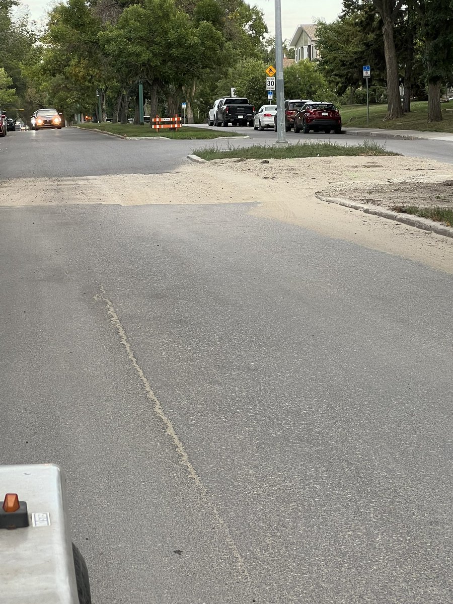 b_regina34's tweet photo. @CityofRegina when are these going to be fixed properly?  These have been in this condition for quite a while now, and they are in horrible shape!  Unacceptable! Victoria Ave and King St https://t.co/97P2nikuPr