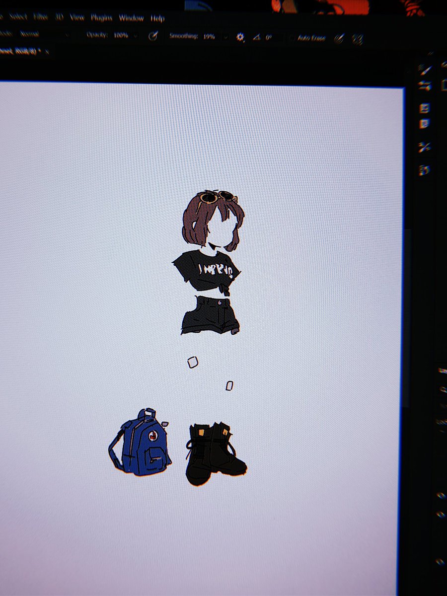 「playing with character outfits, paper do」|Hanna Kのイラスト