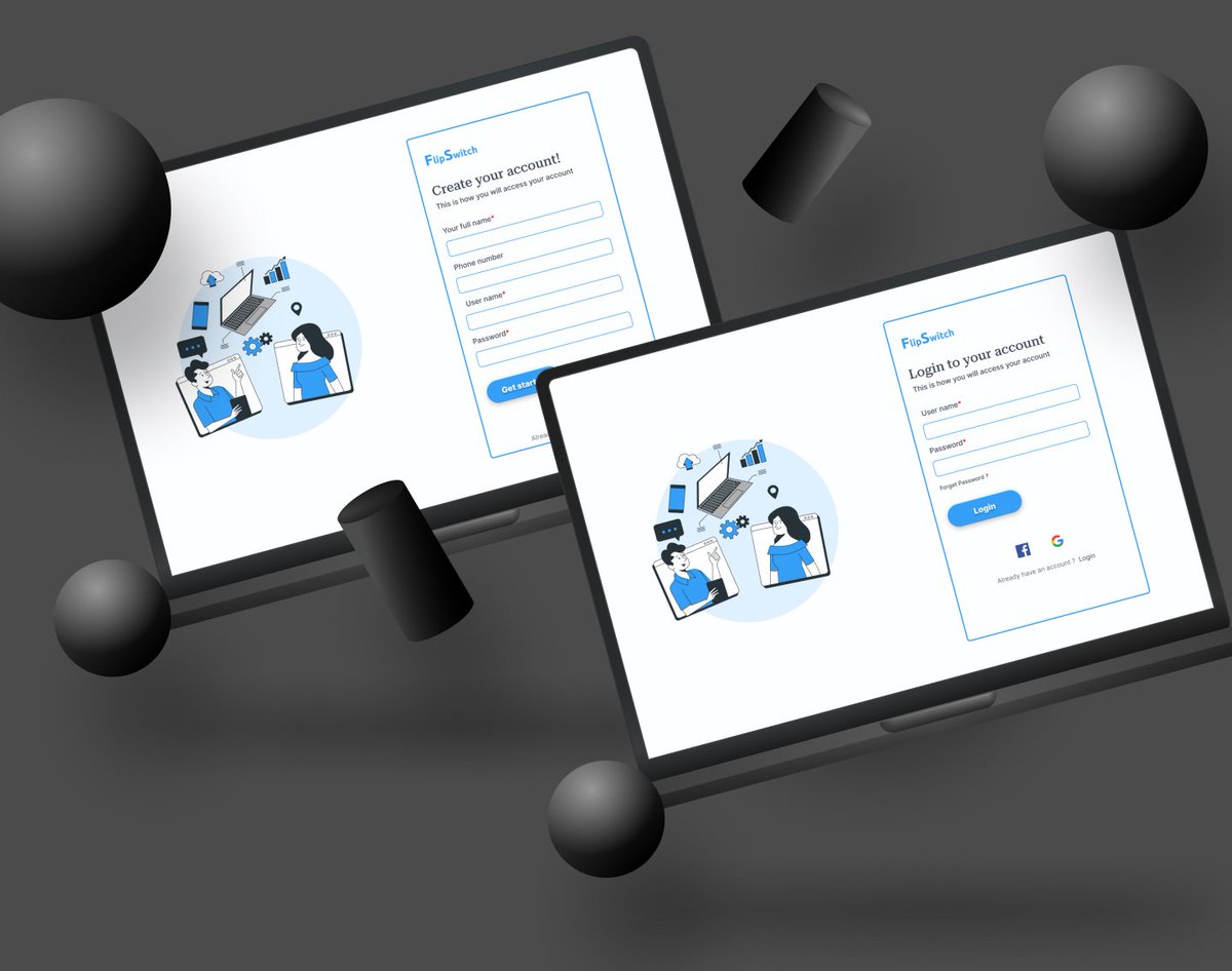 TheMystty's tweet image. #Day27 - Design authentication (sign up and login)

#I4G30DaysOfDesign #I4GDesignChallenge #TechisHiring