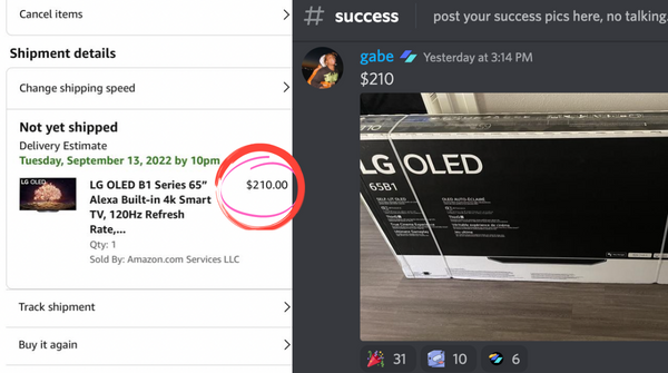 🚨 $210 LG OLED TV’s 🚨

Amazon really messed up this time.

Around 3am, Amazon marked these $2k TV’s down to $200. They shipped. Proof below👇 

Need in? dash.resellmethod.com/waitlist