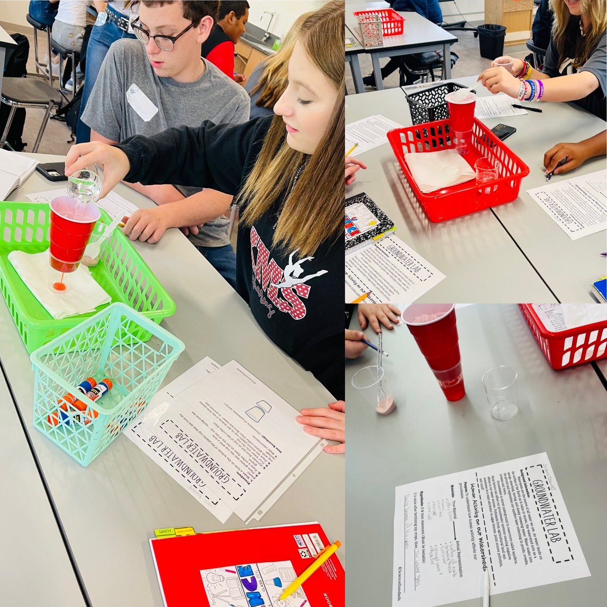 Kpangarakis_HTX's tweet photo. KMS 8th grade students learning and observing how humans can negatively impact aquifers with fertilizer and other chemicals. #KMSCougarPride #KMSScience #KMSAVID #HumbleISD_2ndSci #DoingScience https://t.co/QDjQQ0KOH4