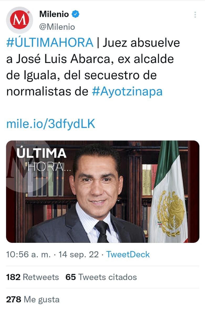 marianagc's tweet photo. Y Murillo Karam en la cárcel. ¡La justicia selectiva en este gobierno es brutal y desmedida! https://t.co/wPJRyiammR