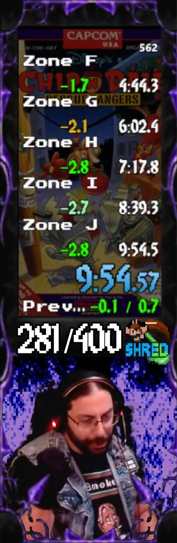 retro_runner's tweet photo. Managed to clutch out our second goal of Chip N Dale grind month, a sub 9:55 run on day 10. A couple of minor flub ups and a couple missing faster strats aside, pretty pleased with this one. Highlight in the comments. https://t.co/e9bcWLtOZh