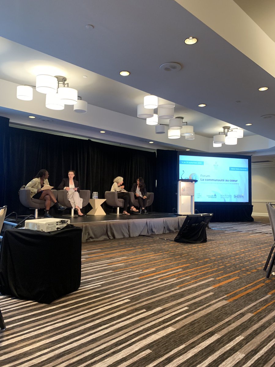 En direct du #forumcommunaute au coeur! <a href="/DreJoanneLiu/">Dre Joanne Liu</a> <a href="/monnaisl/">Laurence Monnais</a>  Alexandra Pierre de la <a href="/Liguedesdroits/">Ligue des droits et libertés</a>  et Cécile Rousseau!

Il reste encore des billets !
Pour vous inscrire : bit.ly/3zIOFLD
Pour voir le programme au complet : bit.ly/3KgMVOE