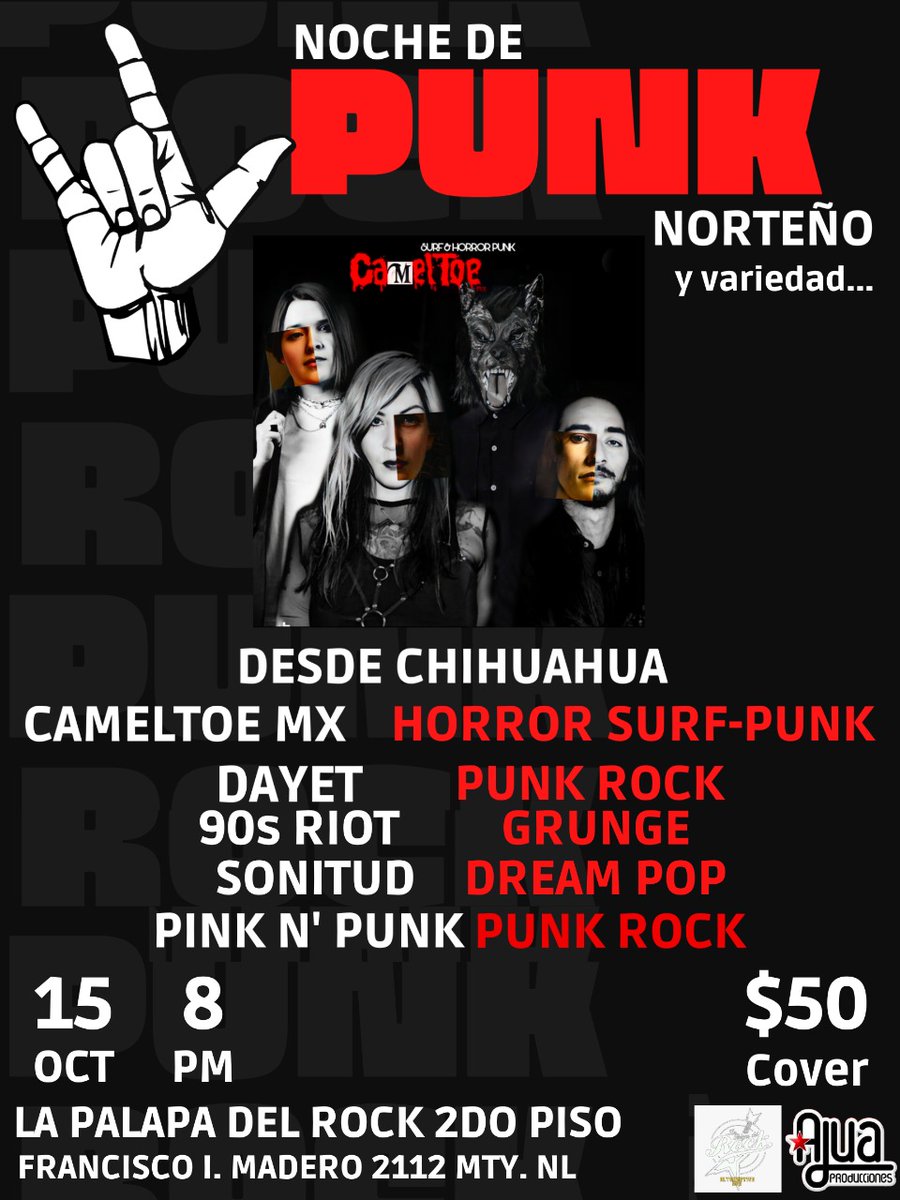 DayetOficial's tweet photo. Nos vemos en Monterrey sábado 15 de octubre en #lapalapadelrock 💜
 #guitargirl #drummergirl #bassgirl  #musiciangirls #musicgirls #girlpower #girlsband #musically  #bandphoto #girls #rockgirls #punkgirls #bassworld #bass #basslove #bassplayer #guitarworld #guitargirl #guitarist https://t.co/l0P1A0xVOF