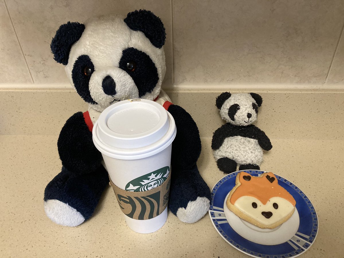 Adventure_Gauss's tweet photo. First up for my birthday was to get coffee! The great thing about a birthday in September is that your birthday drink can be a fall drink! I got a pumpkin spice latte and Gauss got a fox cookie. #TwitterTakeover #pumpkinspice #pumpkinspicelatte #foxcookie @StarbucksCanada https://t.co/x2kH46U8M1