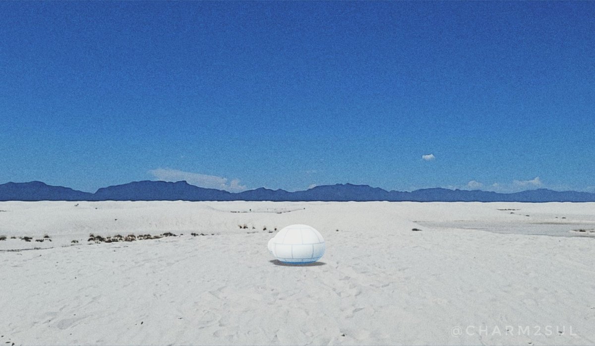 Hidden in white sands #PokemonGO #GOsnapshot #Pokemon