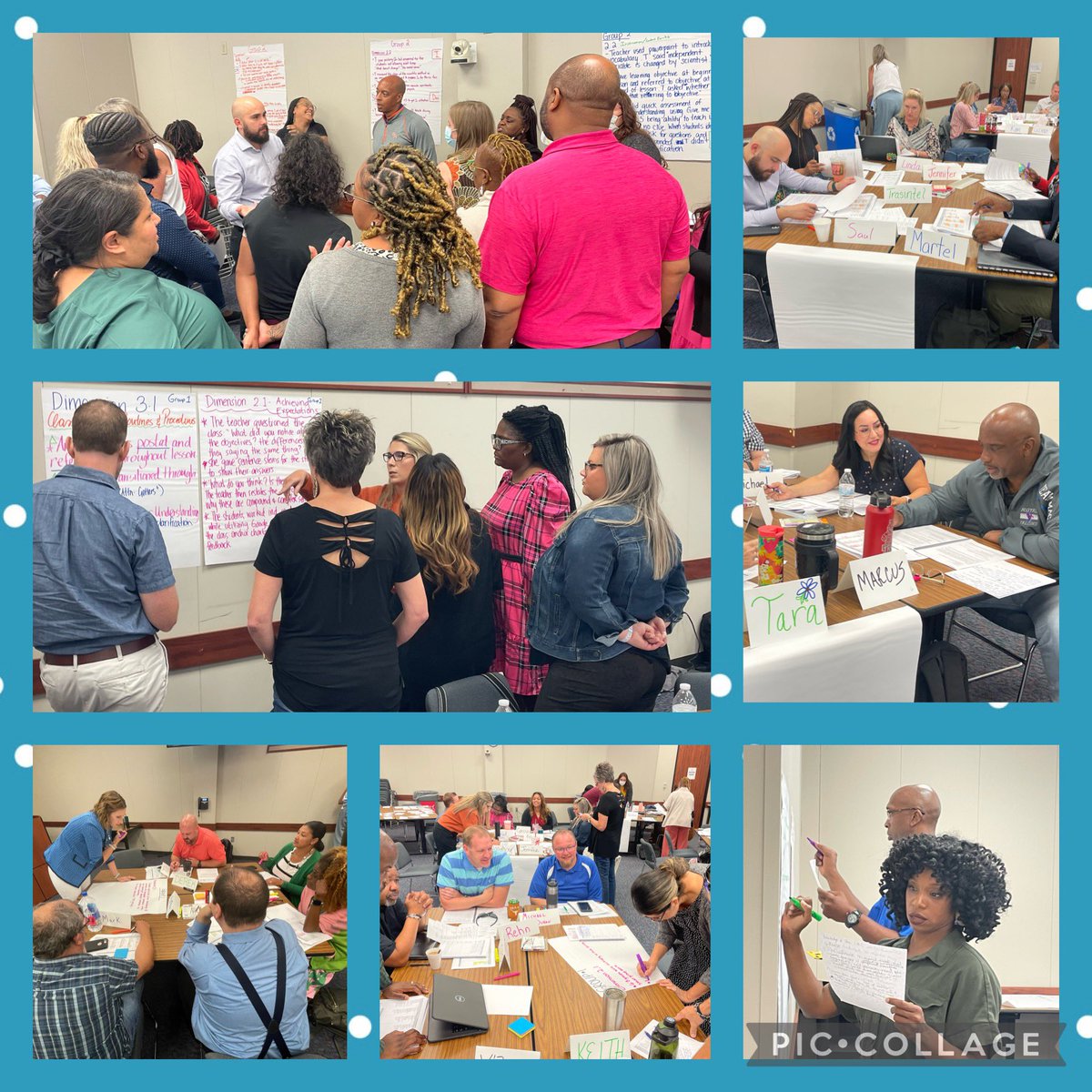 drrachelalex's tweet photo. T-TESS Day 2 was all about anchoring our evidence in the rubric and calibrating! It was such a powerful day of learning! @R4Leaders https://t.co/mNWjdkFKcM