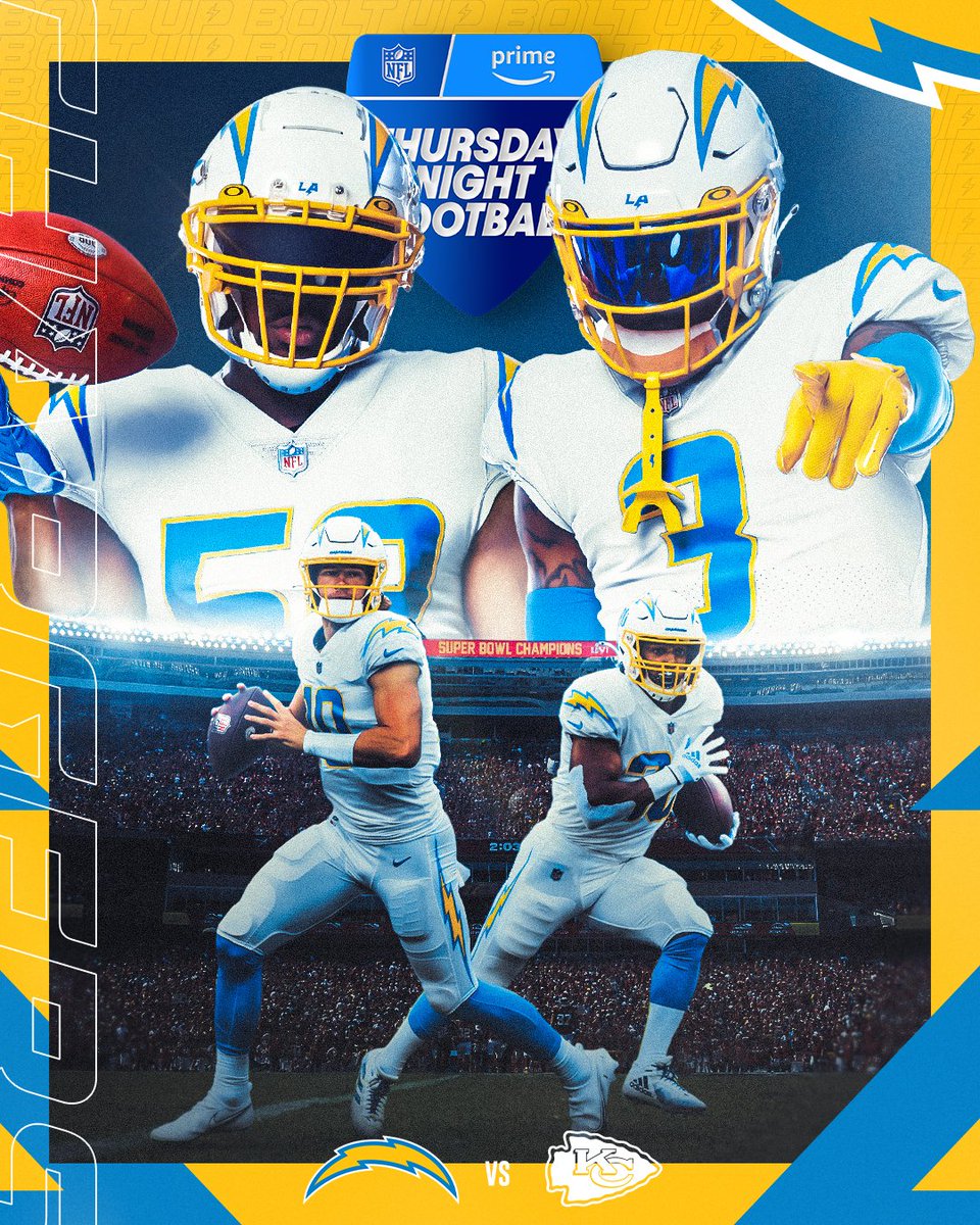 chargers's tweet image. primed 🎨