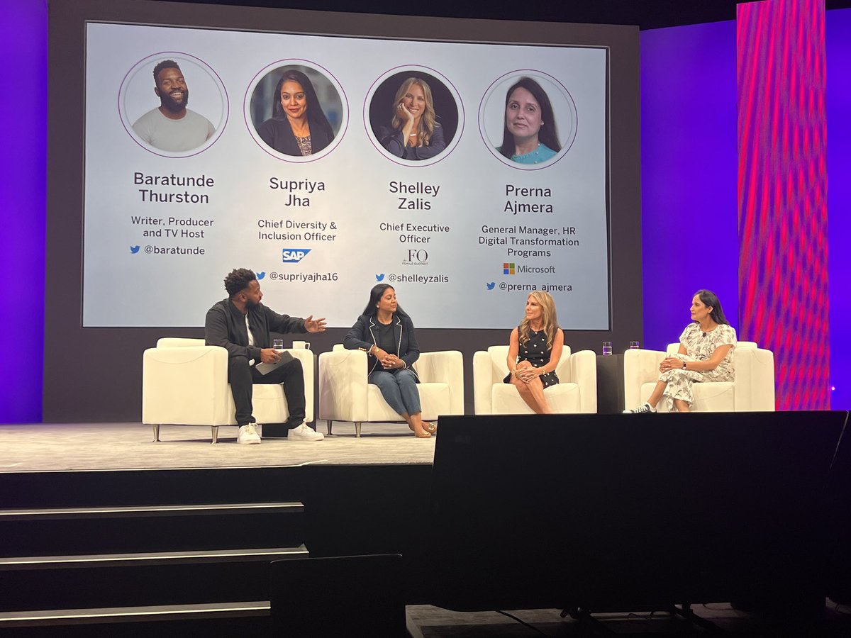 Our day 2 keynote at #SuccessConnect is underway! 

@ShelleyZalis from the @femalequotient on stage with @baratunde with one of the simplest, yet most effective quotes I’ve heard in a long time. “We need to be looking for kind people.”