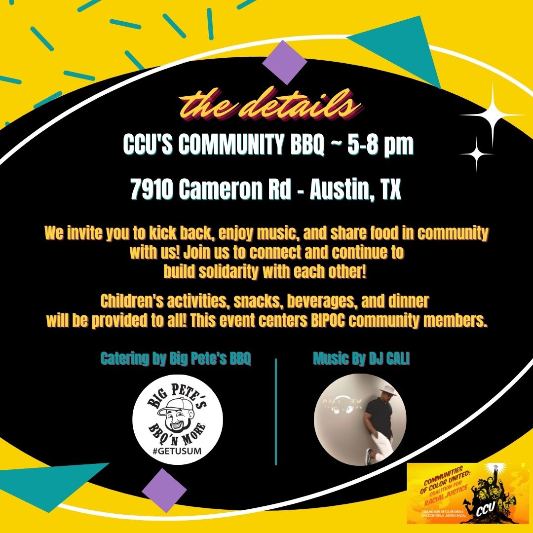 ccucoalition's tweet photo. We will see you THIS SUNDAY at 7910 Cameron Rd! To RSVP: https://t.co/Sqa1XPhA71
 
Nos vemos ESTE DOMINGO en 7910 Cameron Rd! Para confirmar su asistencia: https://t.co/Sqa1XPhA71 https://t.co/MTQ3mGv7B2