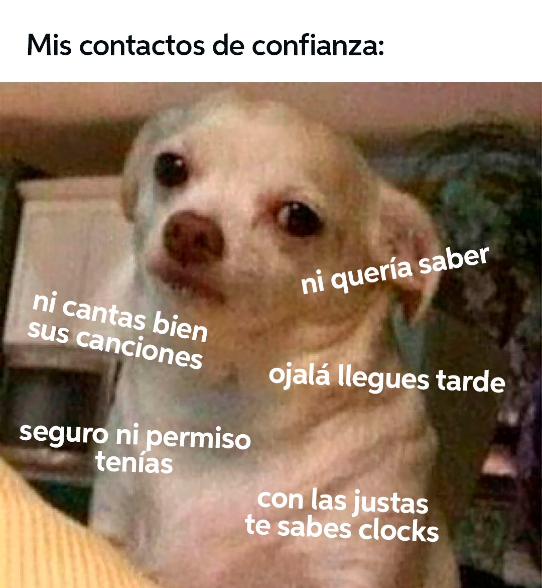 Mis contactos de confianza viendo que voy con #DiDi al concierto de 🥶▶: