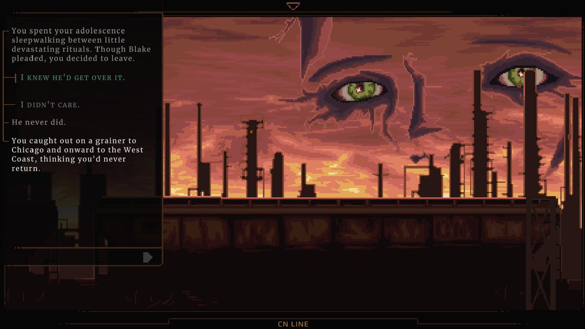 roboticgeo's tweet photo. NORCO is a point &amp; click narrative tour of a distorted South Louisiana, inspired by first-person pixel noirs like Déjà Vu &amp; Snatcher and rooted in years of research. You can find it here:

STEAM: https://t.co/OFjCYuaRqE
ITCH: https://t.co/yiBrIYb1uY
GOG: https://t.co/RFhbyKfRnw https://t.co/MHlVqGvmIr