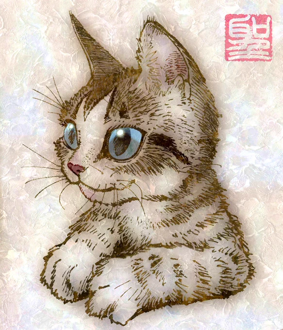 #絵描きさんと繫がりたい #秋の創作クラスタフォロー祭り#猫が好き 