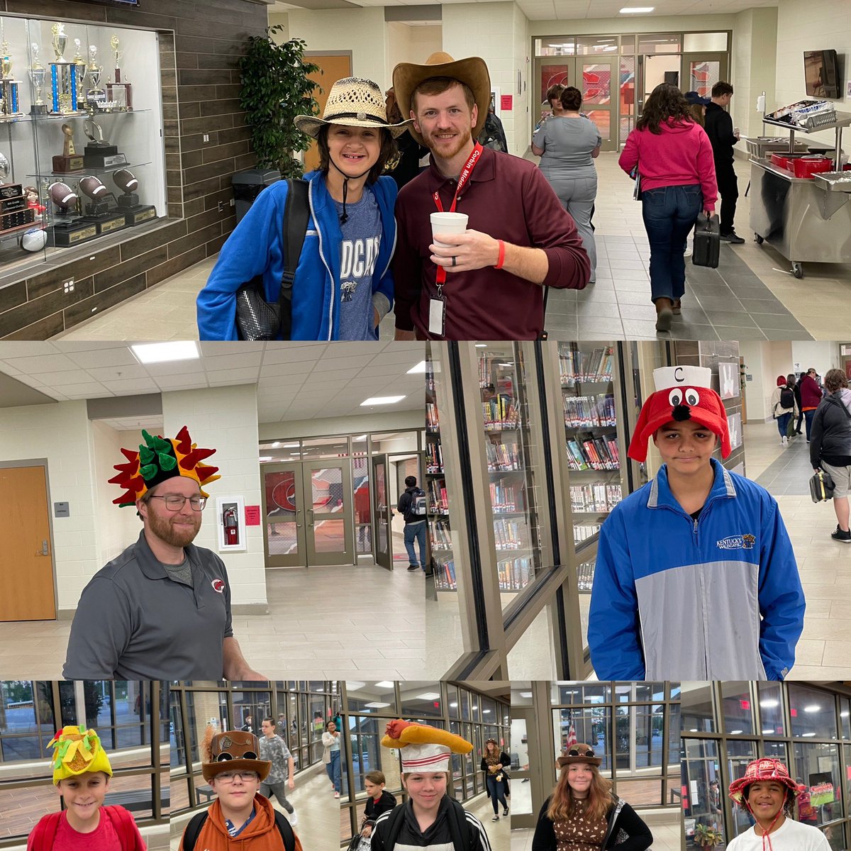 CMSredhounds's tweet photo. Our @CMSredhounds had some of the best hats 🎩 🎓👒🧢🪖on display yesterday for our “Hats Off to Middle School” high attendance day!  #everyonematters #everyonecounts #RedhoundPride https://t.co/9IZBPnPlOe