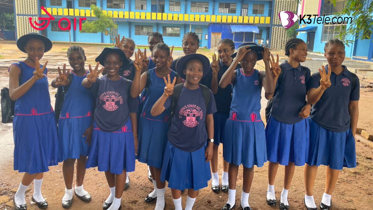 3aircrypto's tweet photo. New: @3aircrypto & #K3Telecom connected St Josephβs Secondary School in Freetown, SL with a free dedicated high-speed broadband internet connection.
#Connectivity is key to better learning and sharing, enabling #EducationForAll π‘
Read it all here:
π https://t.co/E1KC0Ytild https://t.co/Skqne50Txc